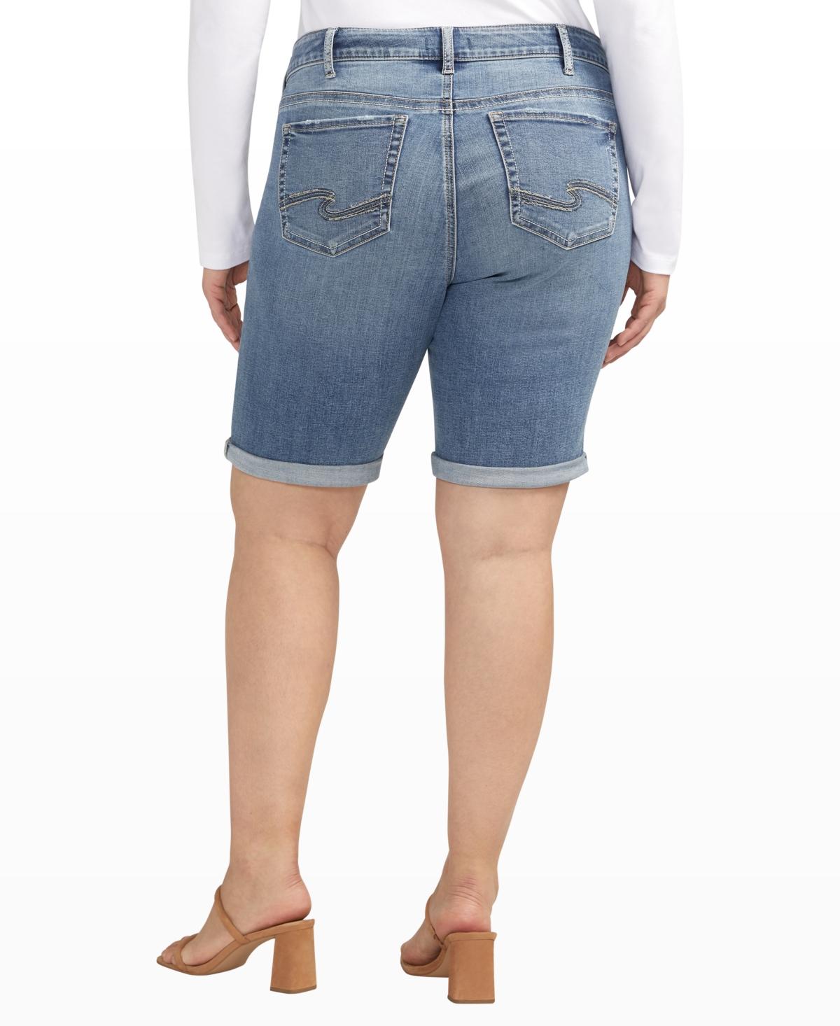 Plus Size Elyse Mid Rise Comfort Fit Bermuda