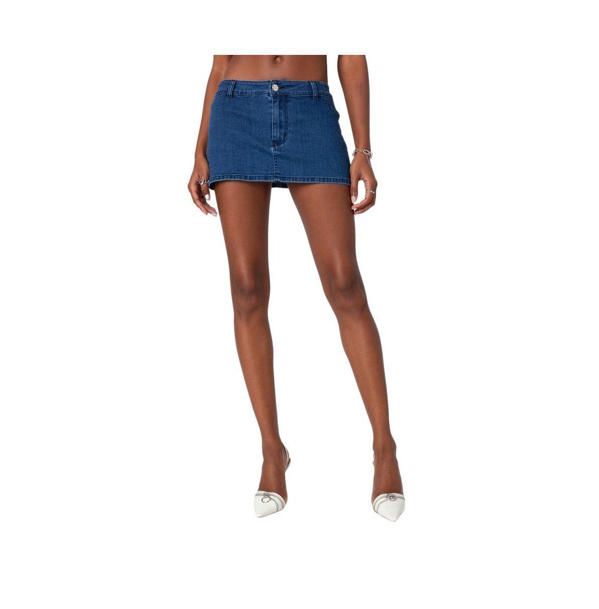 Women's Sydnie Denim Micro Skort