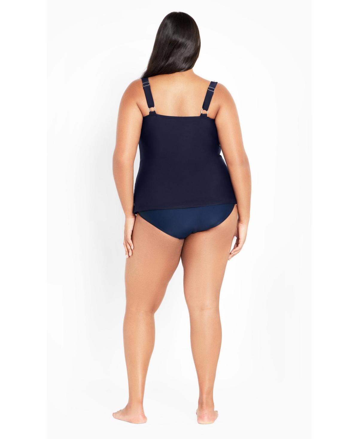 Plus Size Twist Tankini Top