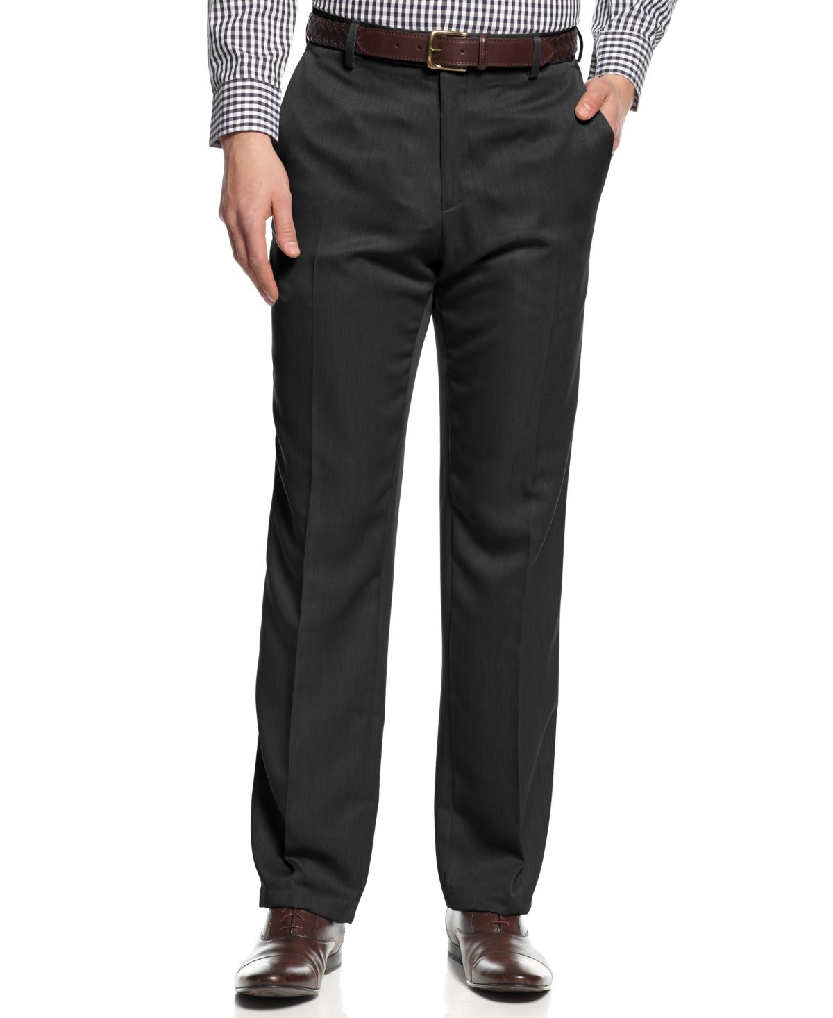 Men Slim-Fit Heather Dress Pants