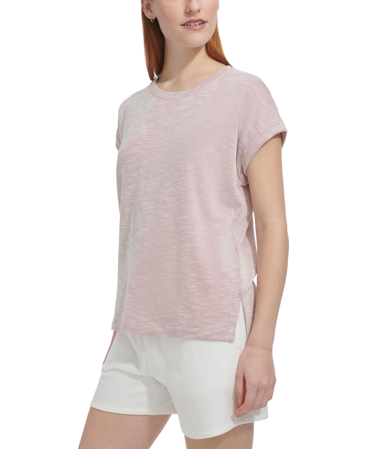 Women's Ribbed Pinstriped T-Shirt