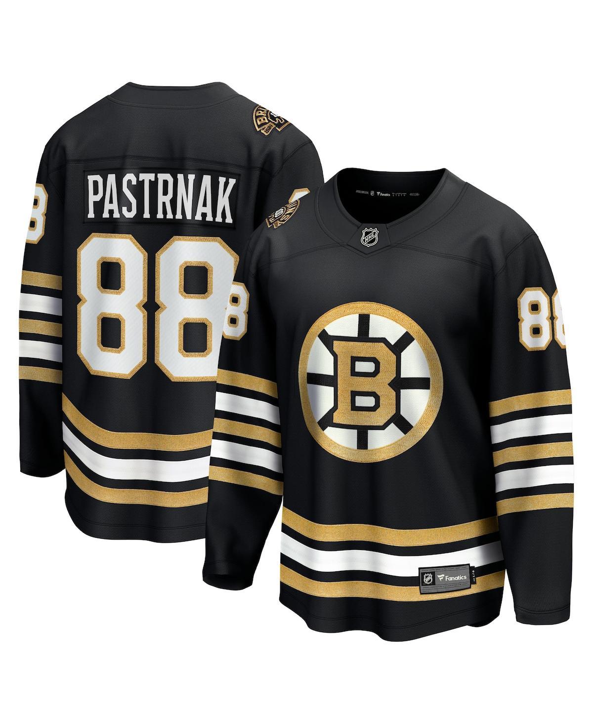 Men's David Pastrnak Black Boston Bruins 100th Anniversary Premier Breakaway Player Jersey