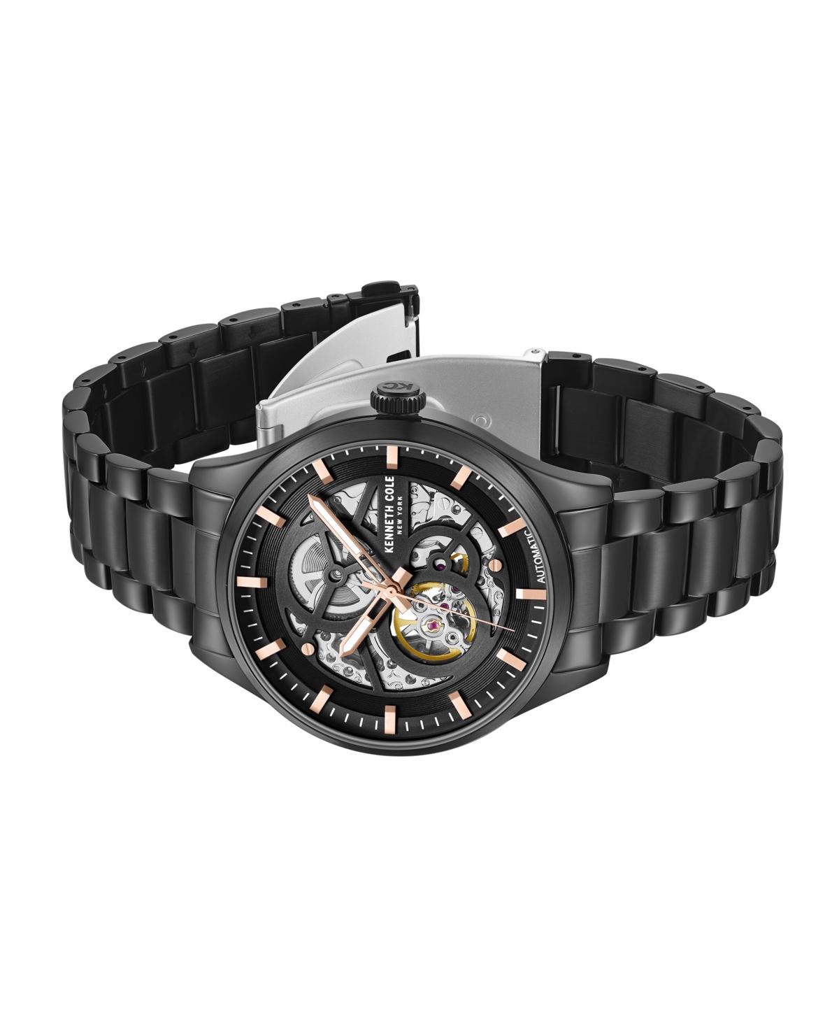 Men's Automatic Black Stainless Steel Watch 42MM