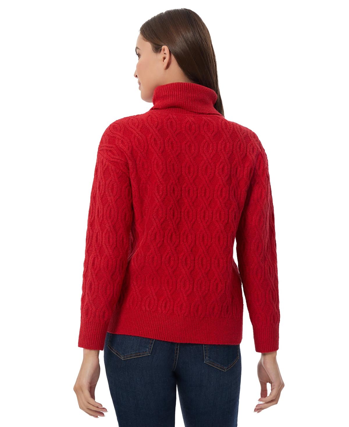 Women's Cable-Knit Turtleneck Sweater