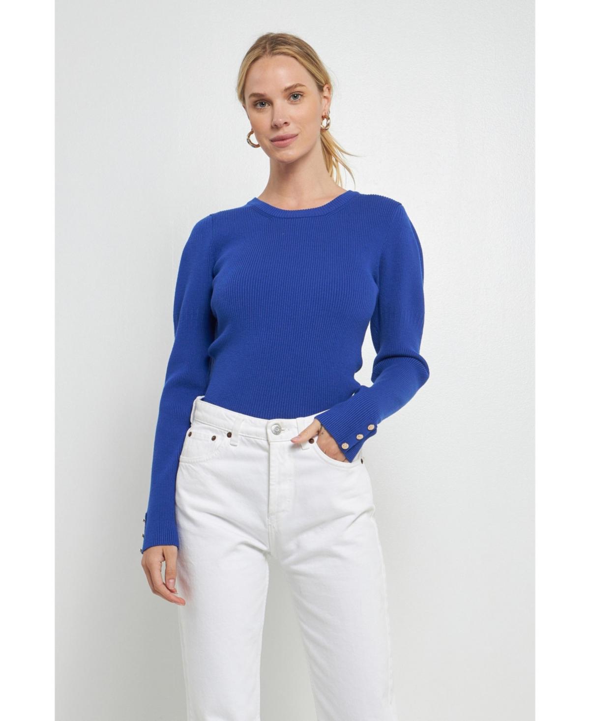 Women's Puff Sleeve Knit Top