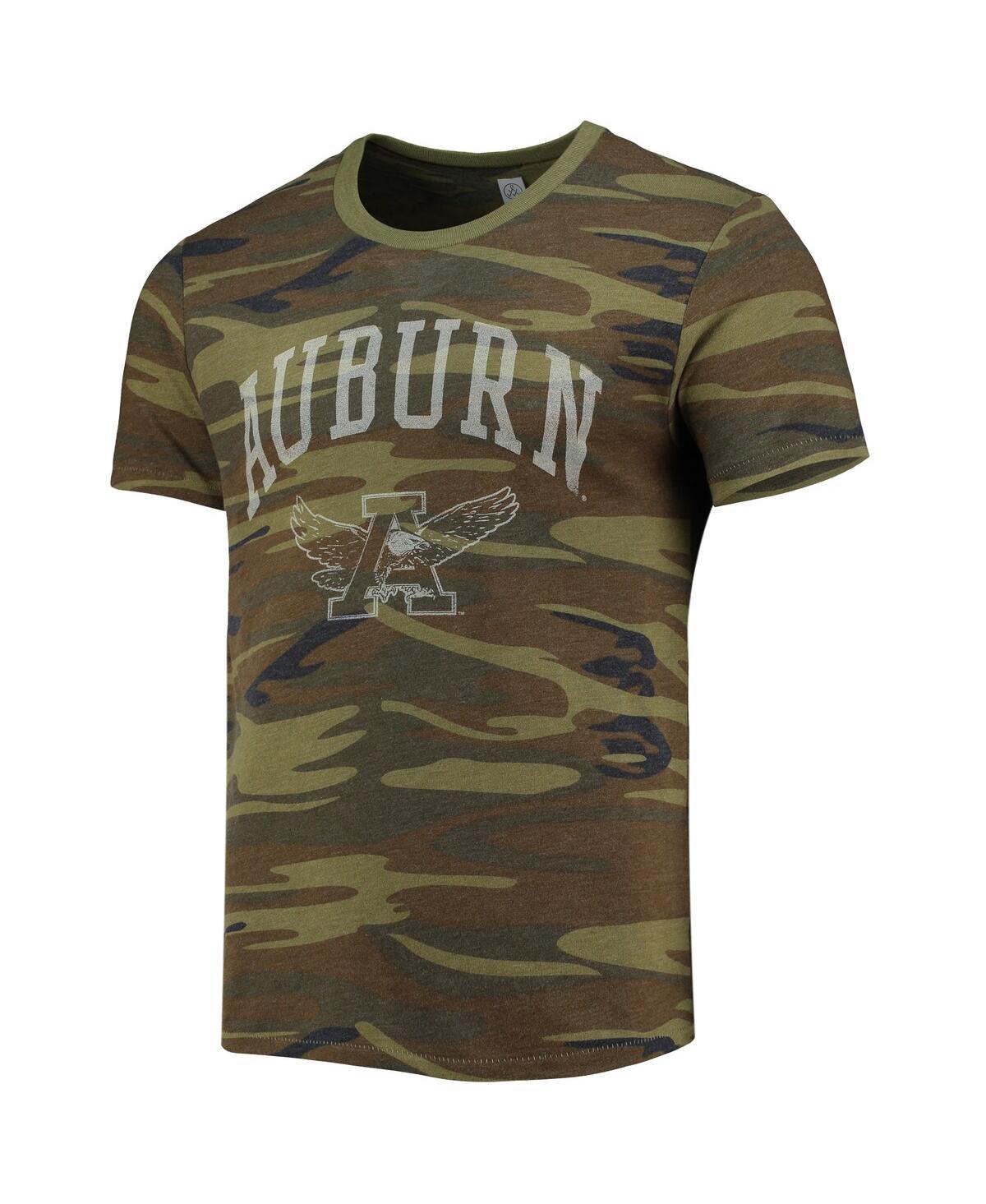 Men's Camo Auburn Tigers Arch Logo Tri-Blend T-shirt