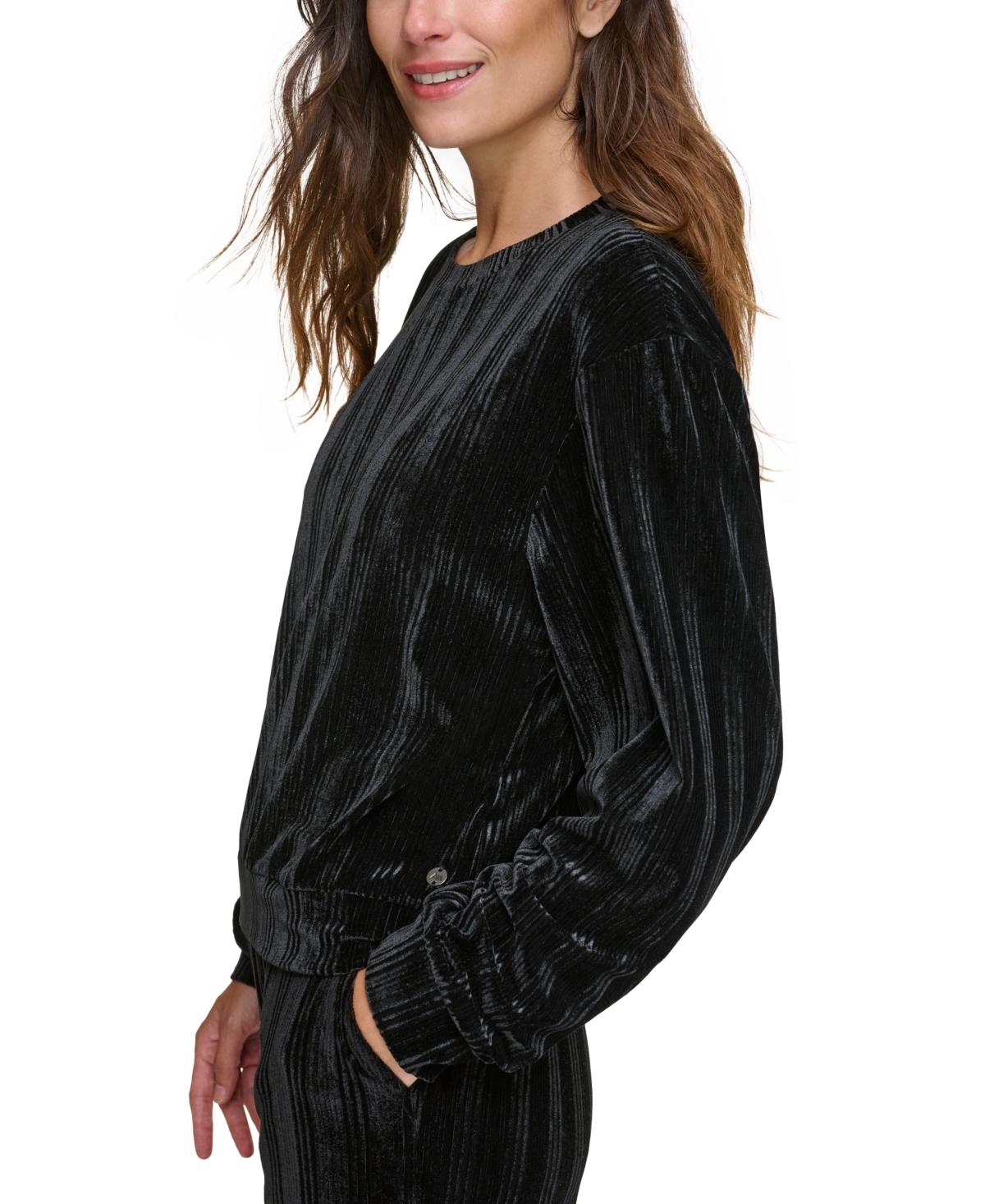 Women's Velvet Ribbed Top 