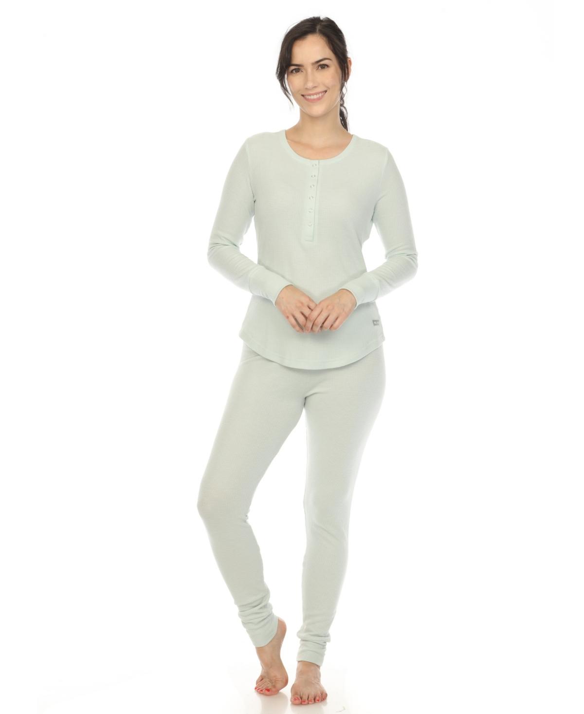 Women's Waffle Pajama Set