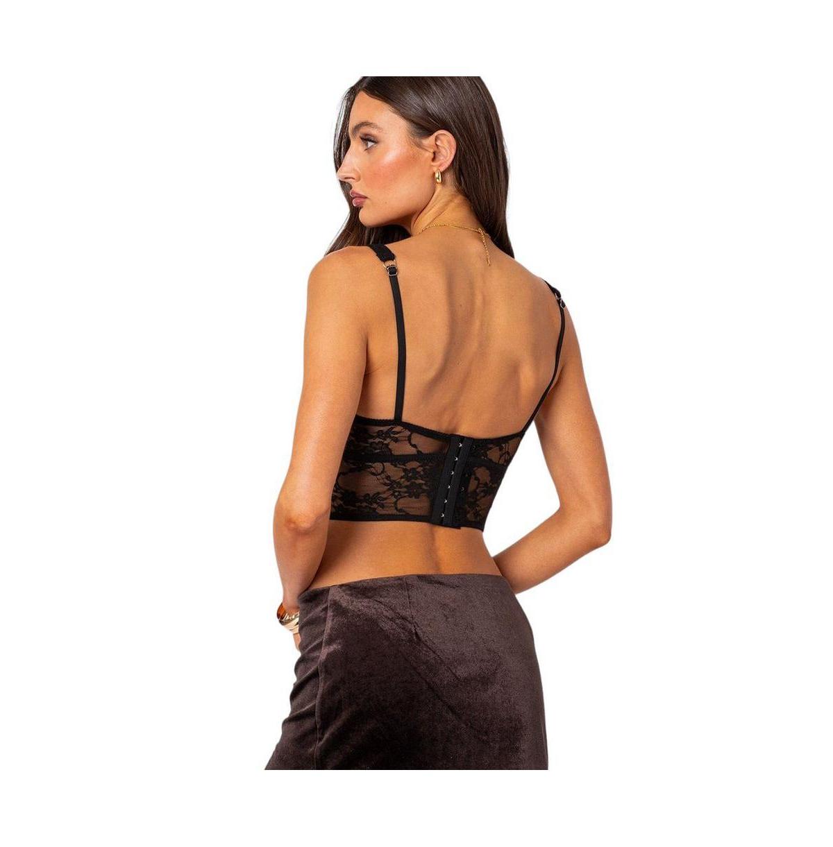 Women's Aspen Sheer Lace Bra Top