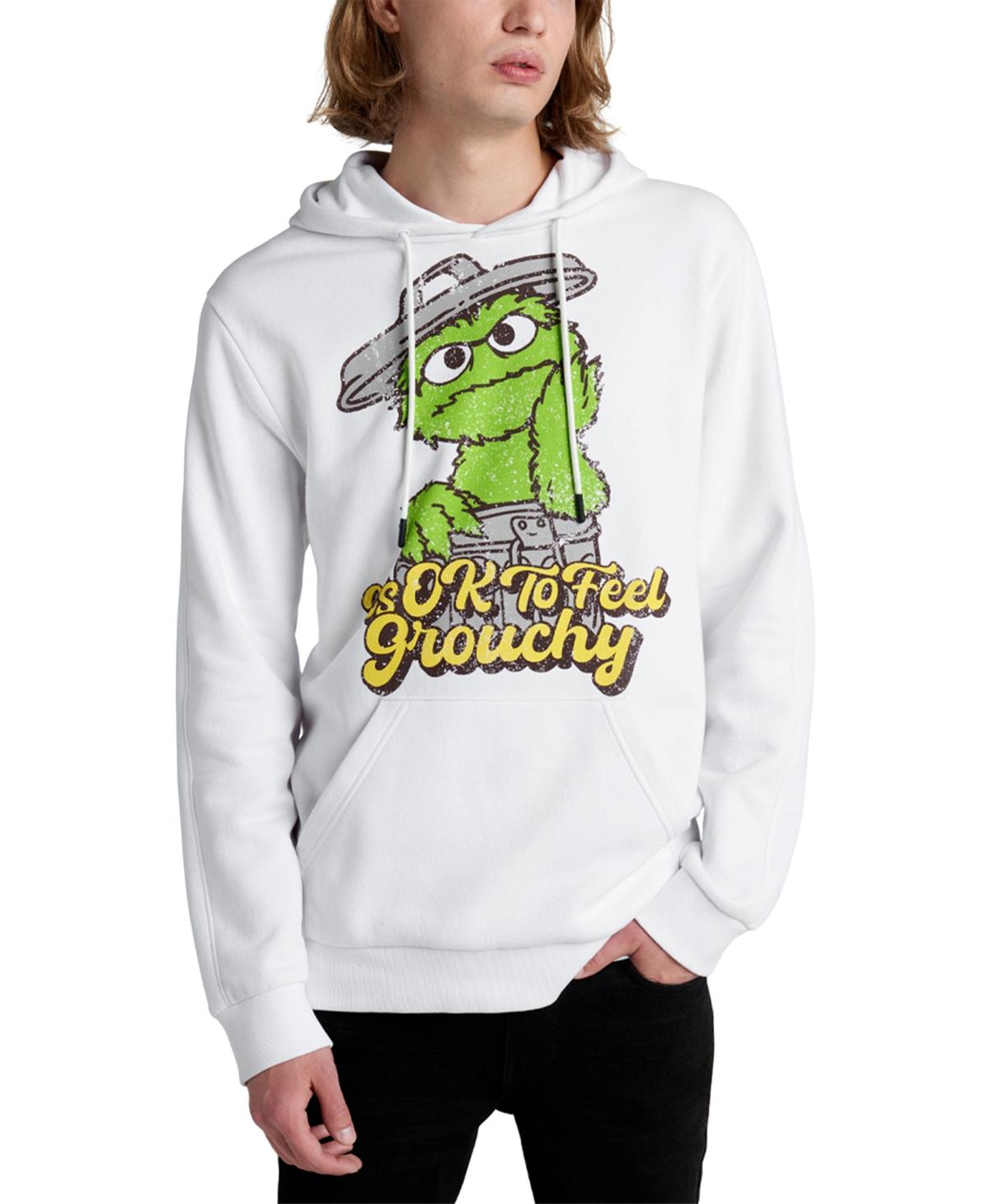 X Sesame Street Men's Slim Fit Oscar the Grouch Hoodie