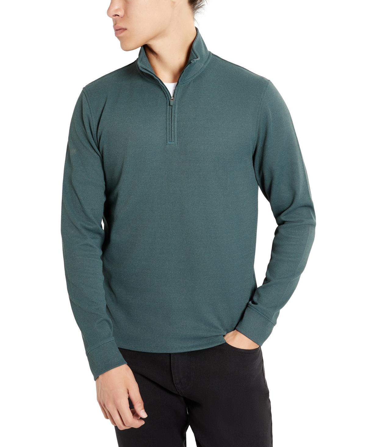 Men's Slim-Fit Quarter-Zip Knit Pullover