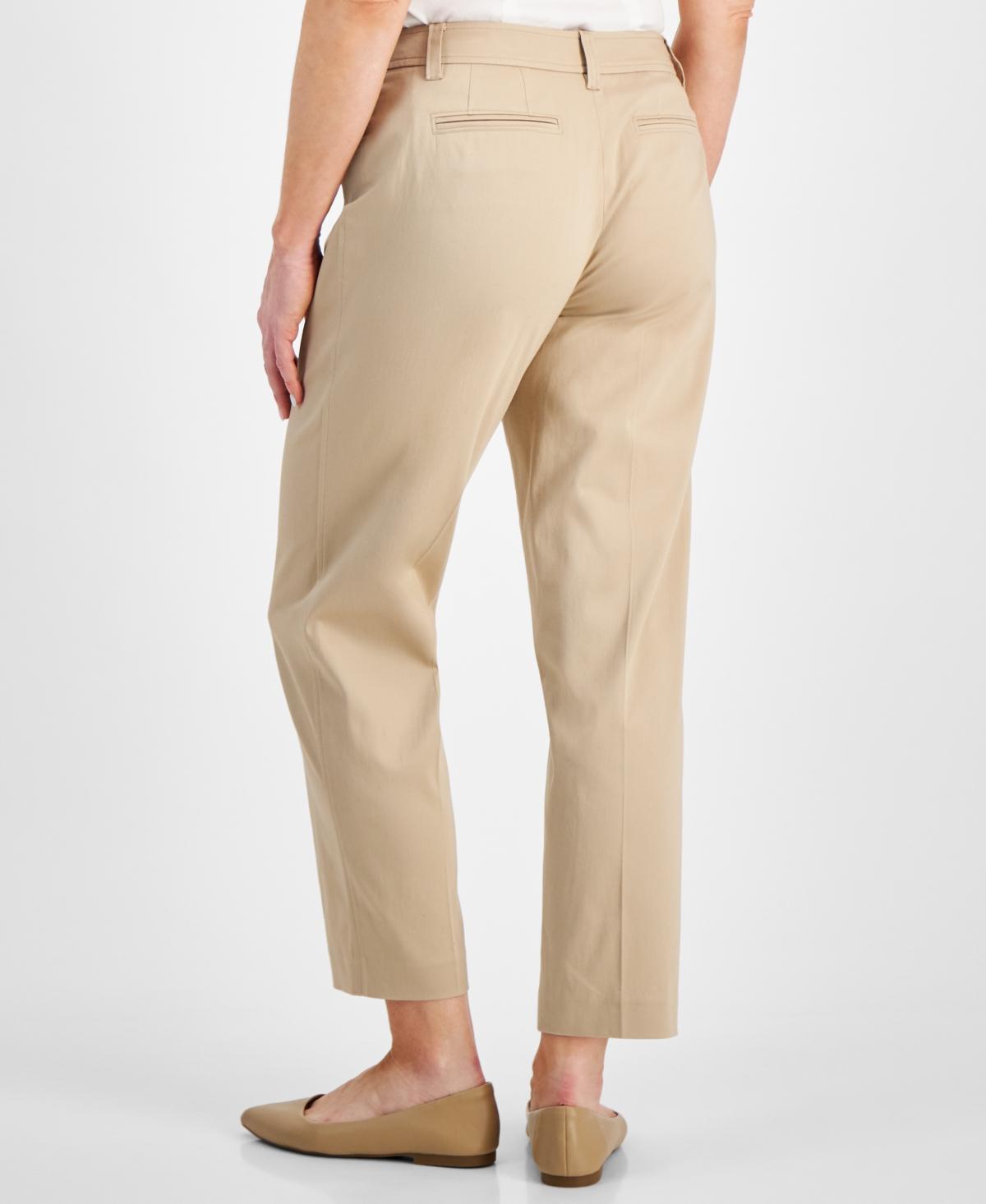 Petite Mid Rise Slim Ankle Pants