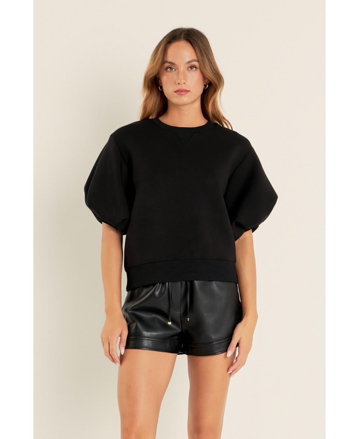 Women's Puff Sleeve Sweatshirt