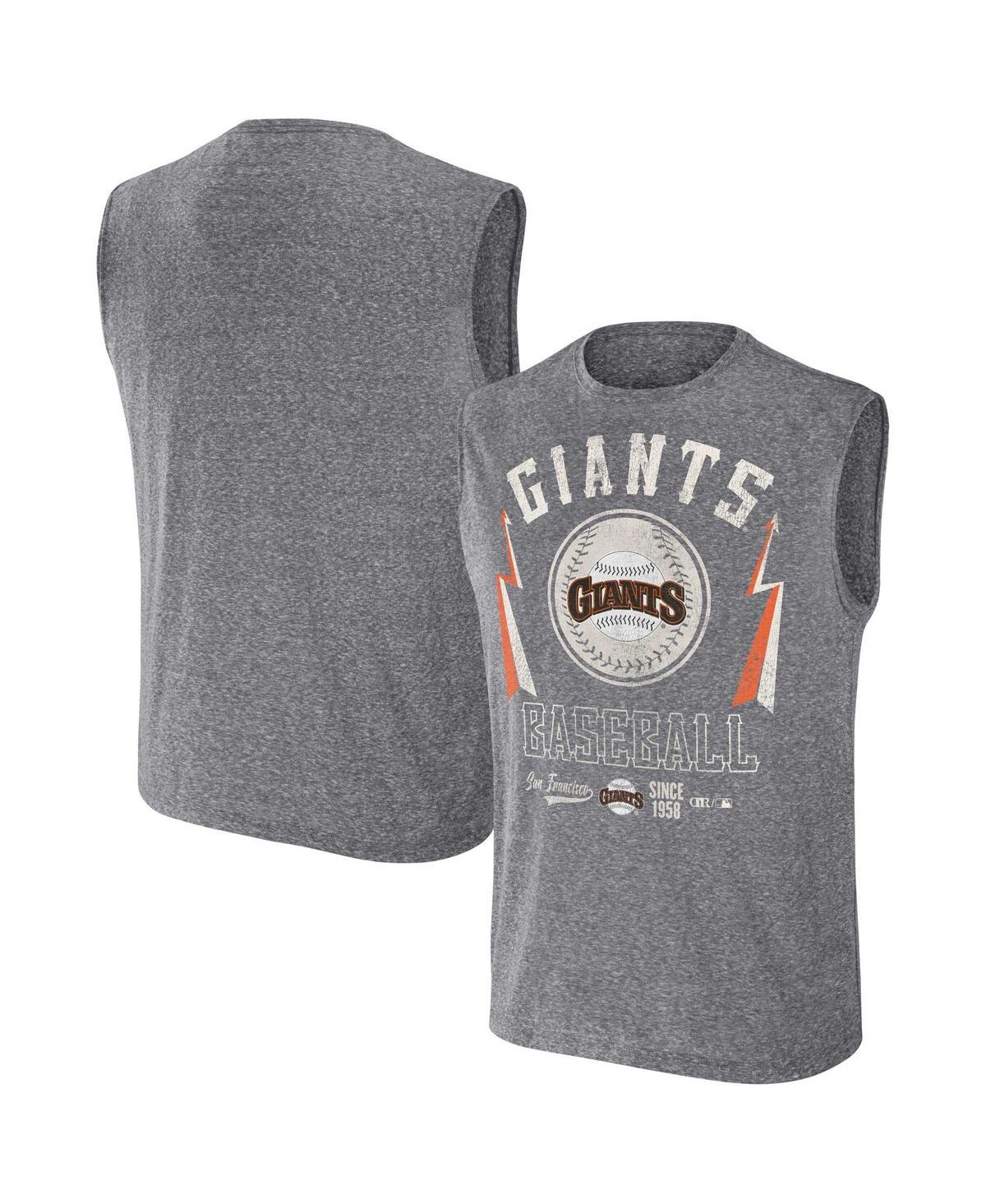 Men's Darius Rucker Collection by Charcoal San Francisco Giants Muscle Tank Top