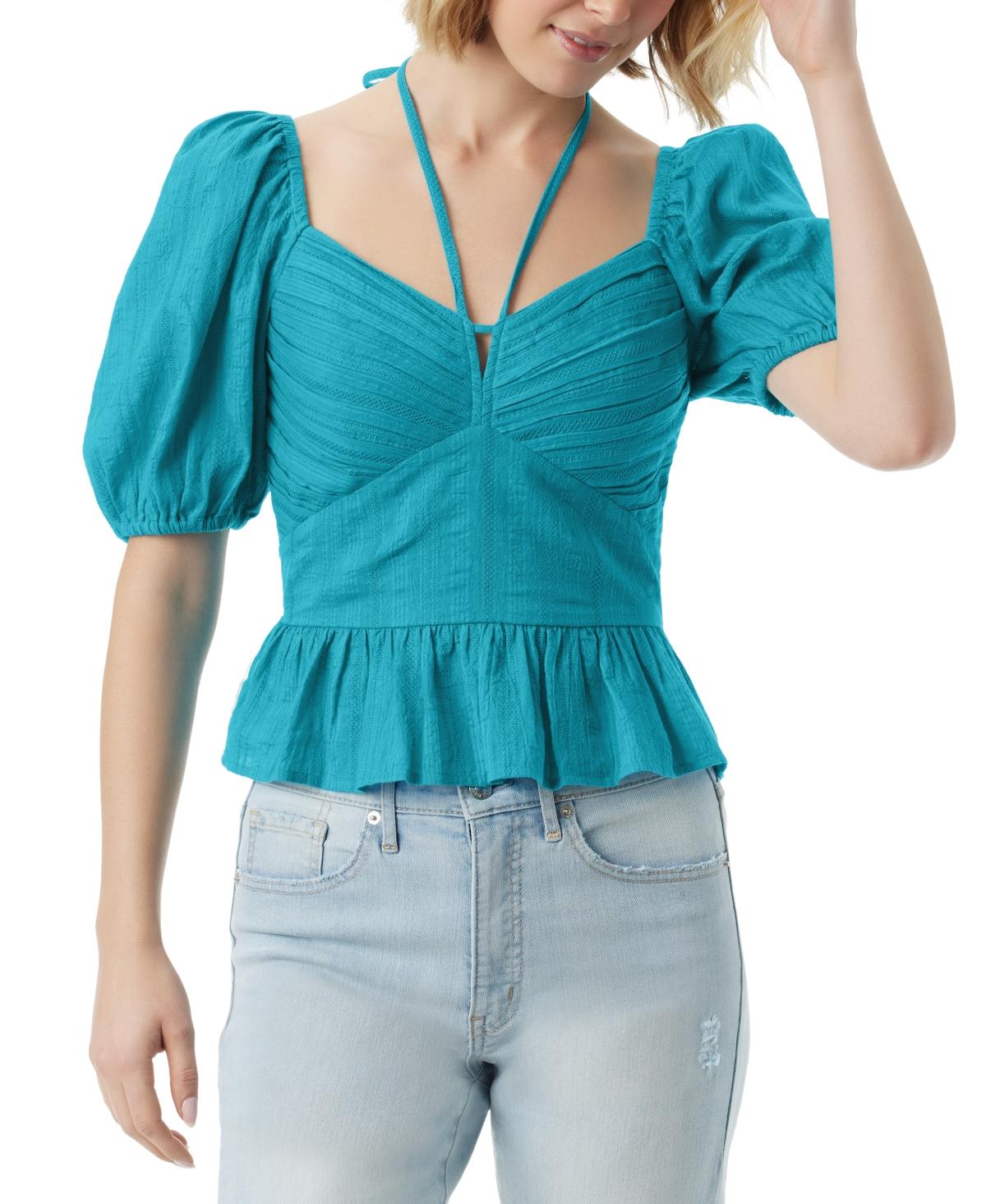 Women's Ami Cotton Sweetheart Halter-Tie Top