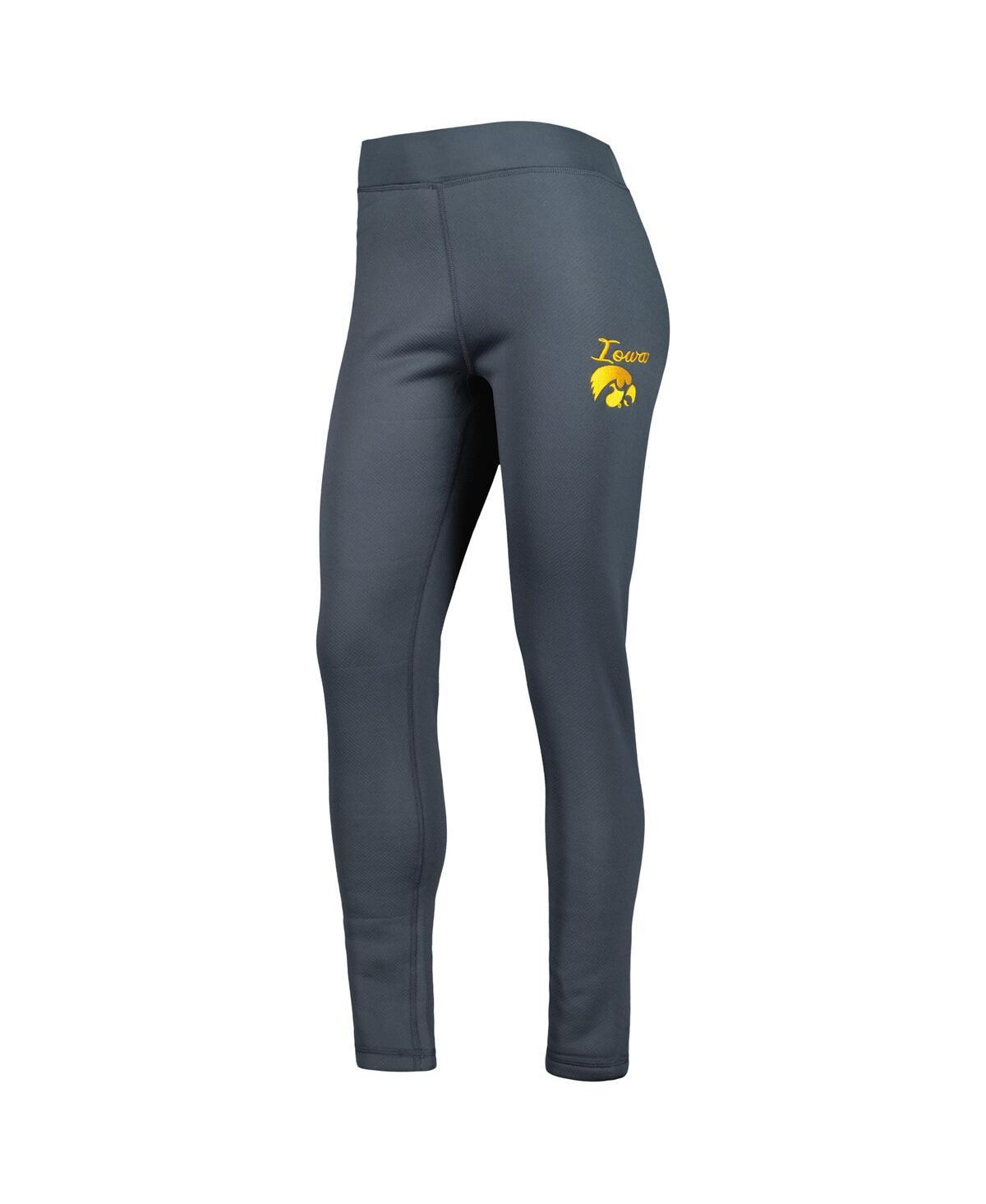 Women's Charcoal Iowa Hawkeyes Upbeat Sherpa Leggings