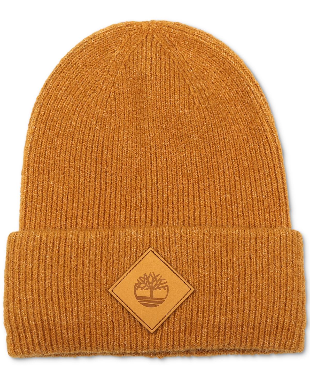 Men's Oversized Cuffed Logo Patch Beanie