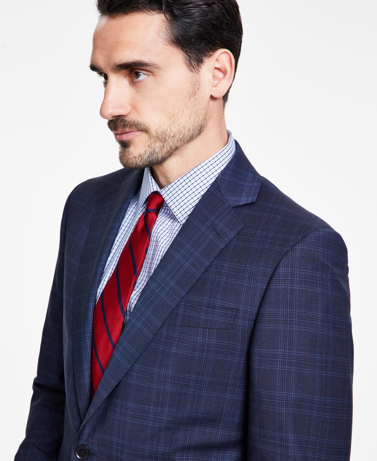 Men's Classic-Fit Stretch Wool Blend Suit Jacket