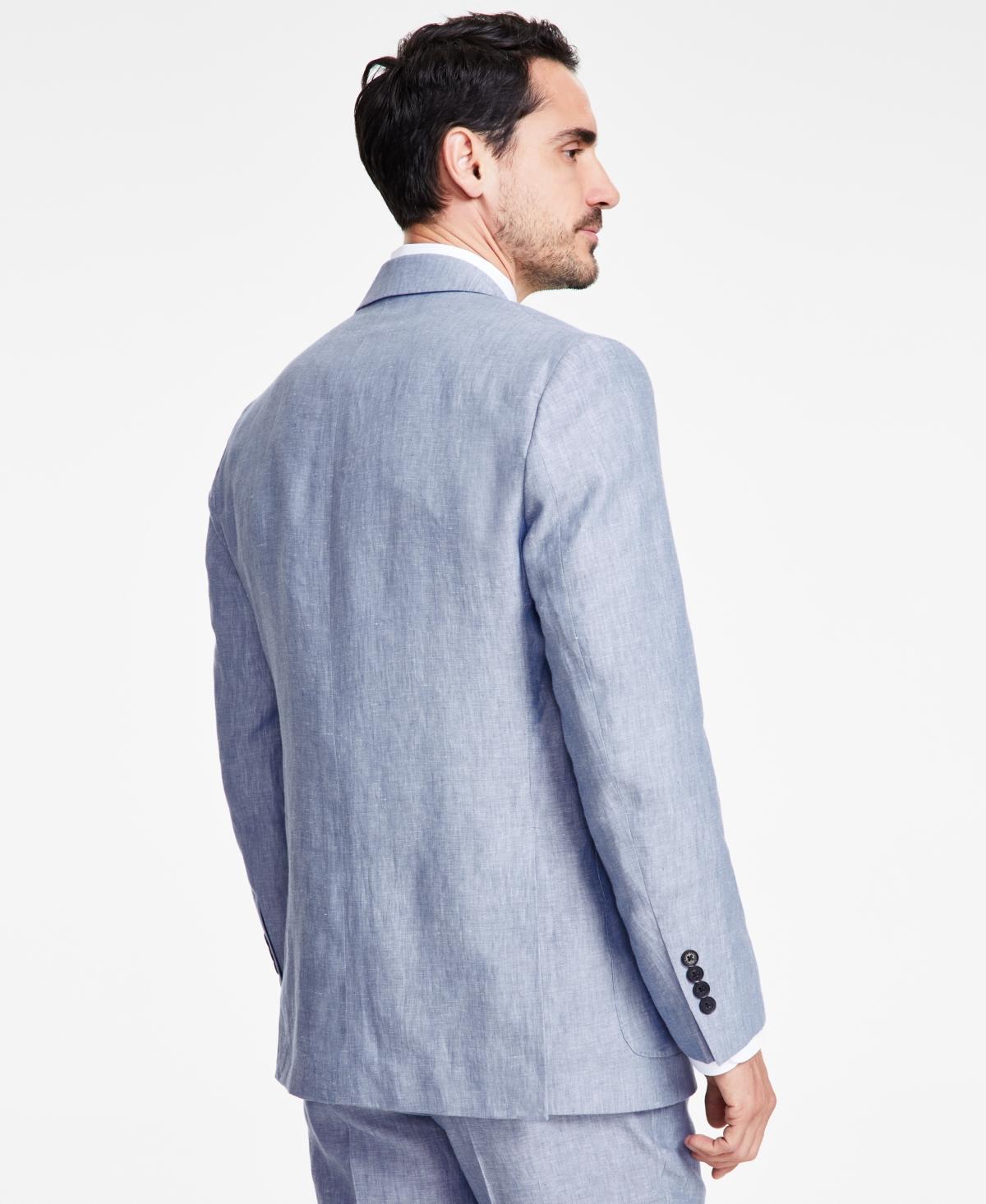 Men's Classic-Fit Solid Linen Suit Jacket