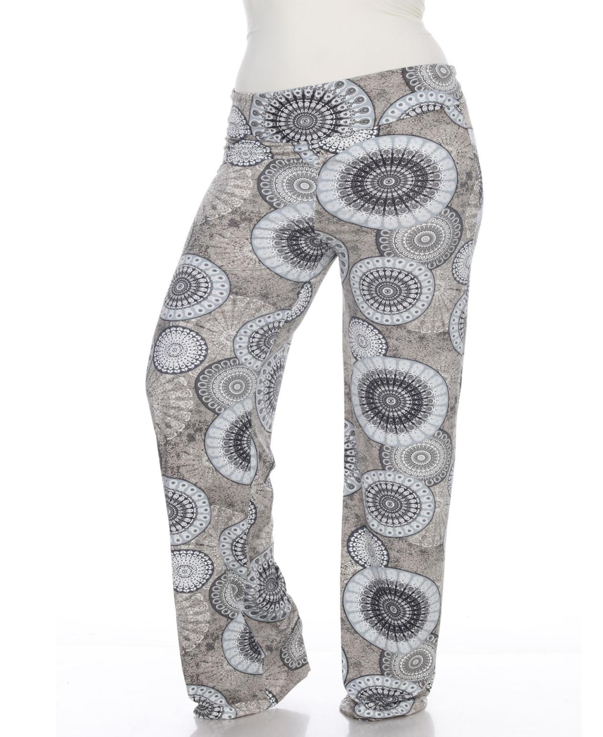 Plus Size Circle Print Palazzo Pants