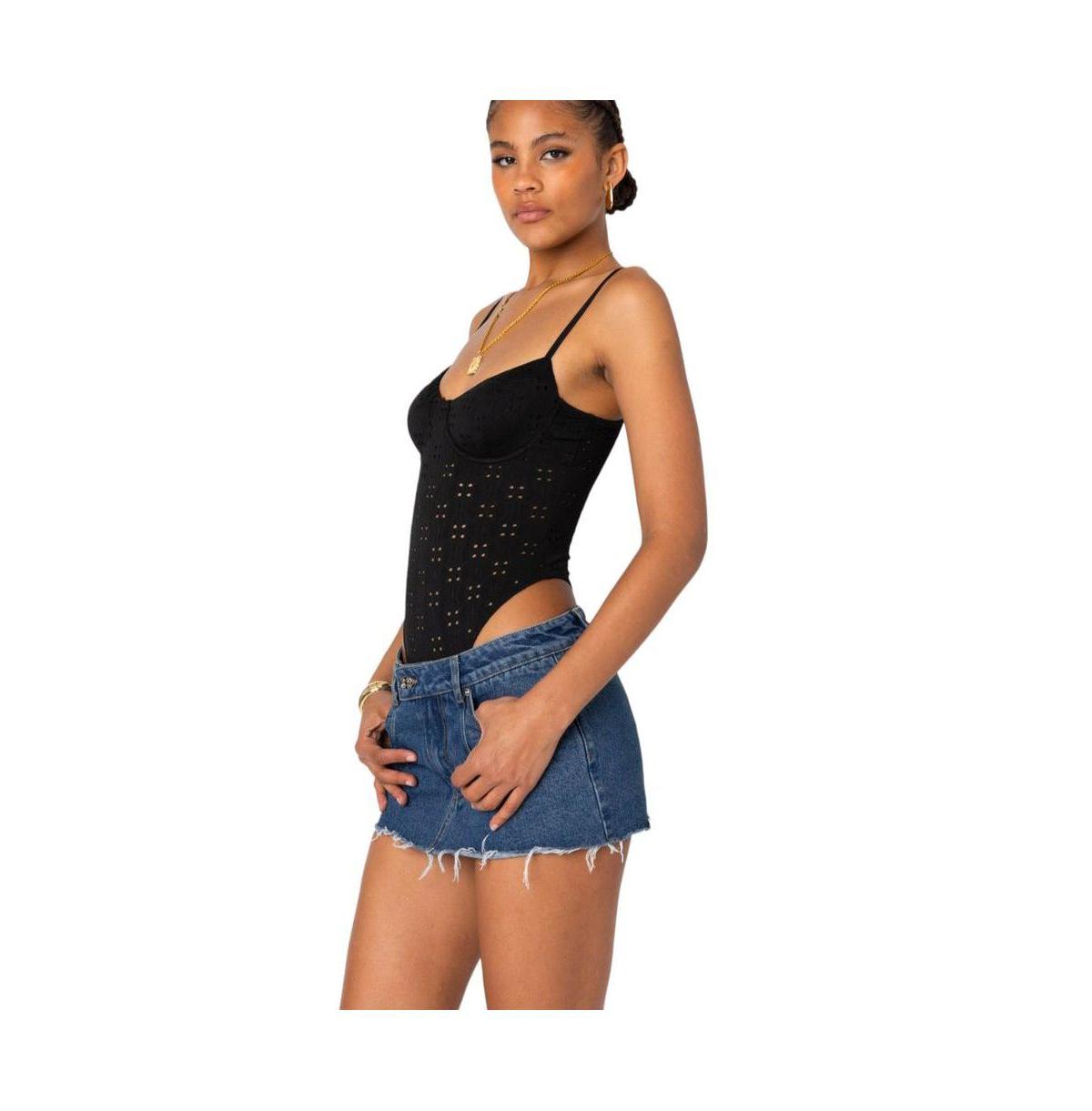 Women's Raven Cupped Eyelet Bodysuit