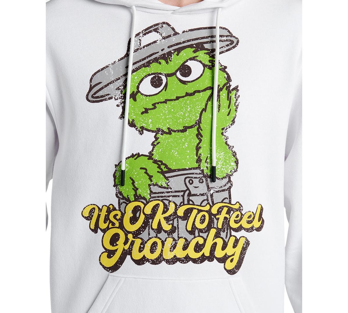 X Sesame Street Men's Slim Fit Oscar the Grouch Hoodie