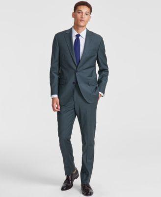 B by Men's Classic-Fit Wool Blend Suit