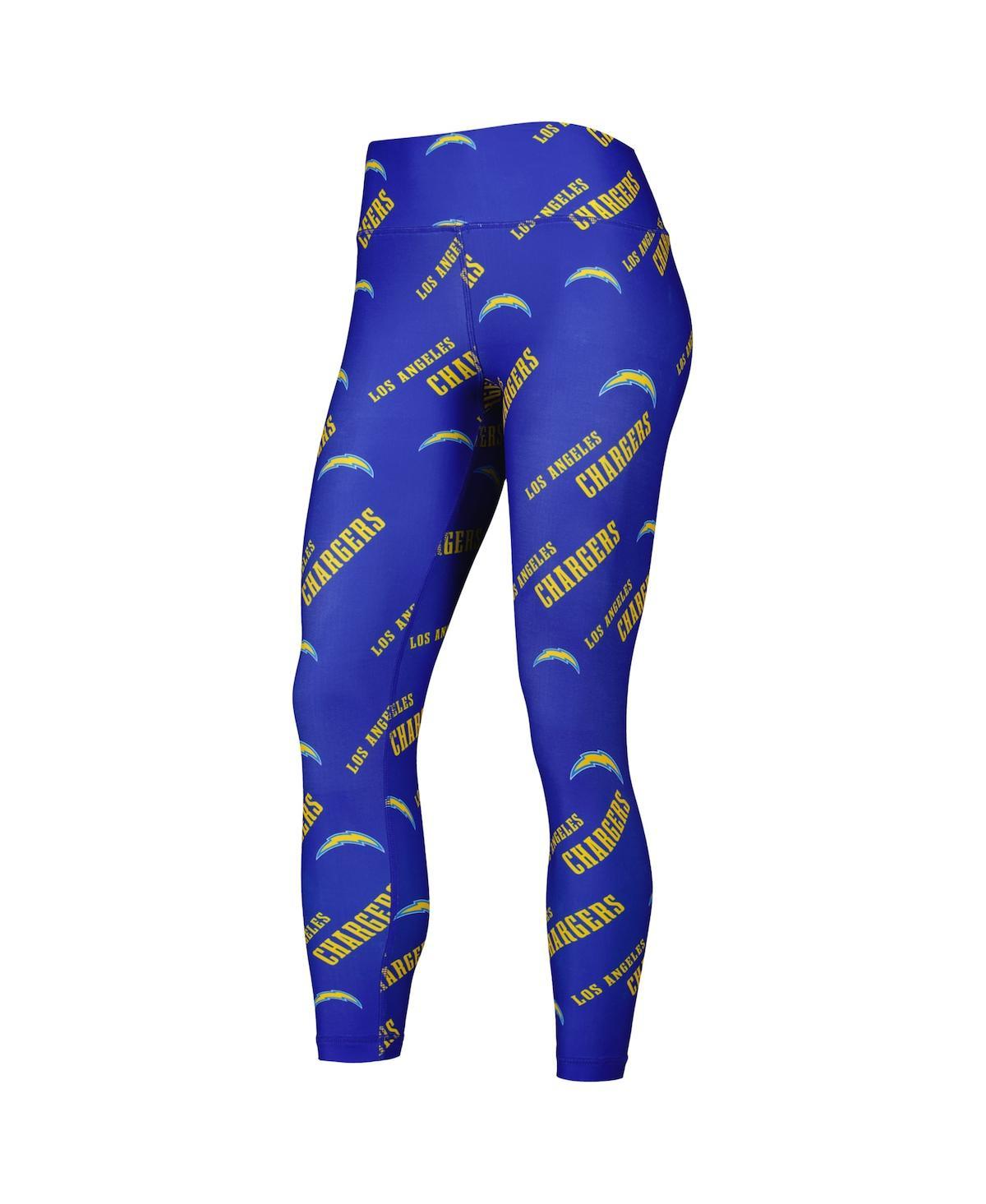 Women's Royal Los Angeles Chargers Breakthrough Allover Print Lounge Leggings