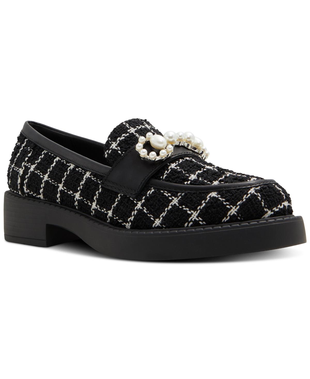 Women's Dinara Embellished Tweed Loafers