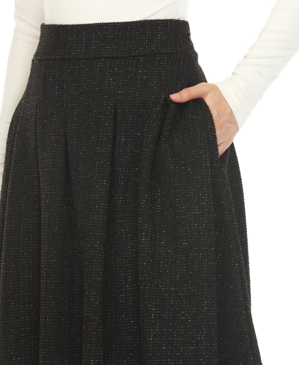 Women's Tweed Midi Skirt