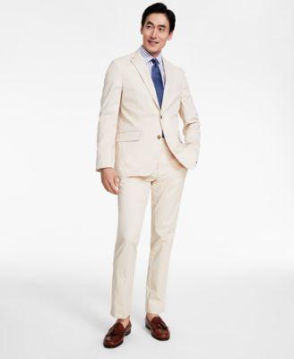 Men's Classic-Fit Stretch Solid Suit Separates 