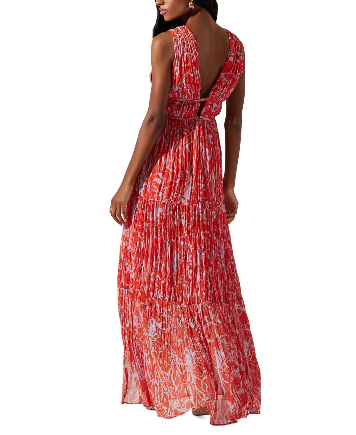 Women's Pescadero Plunge-Neck Maxi Dress