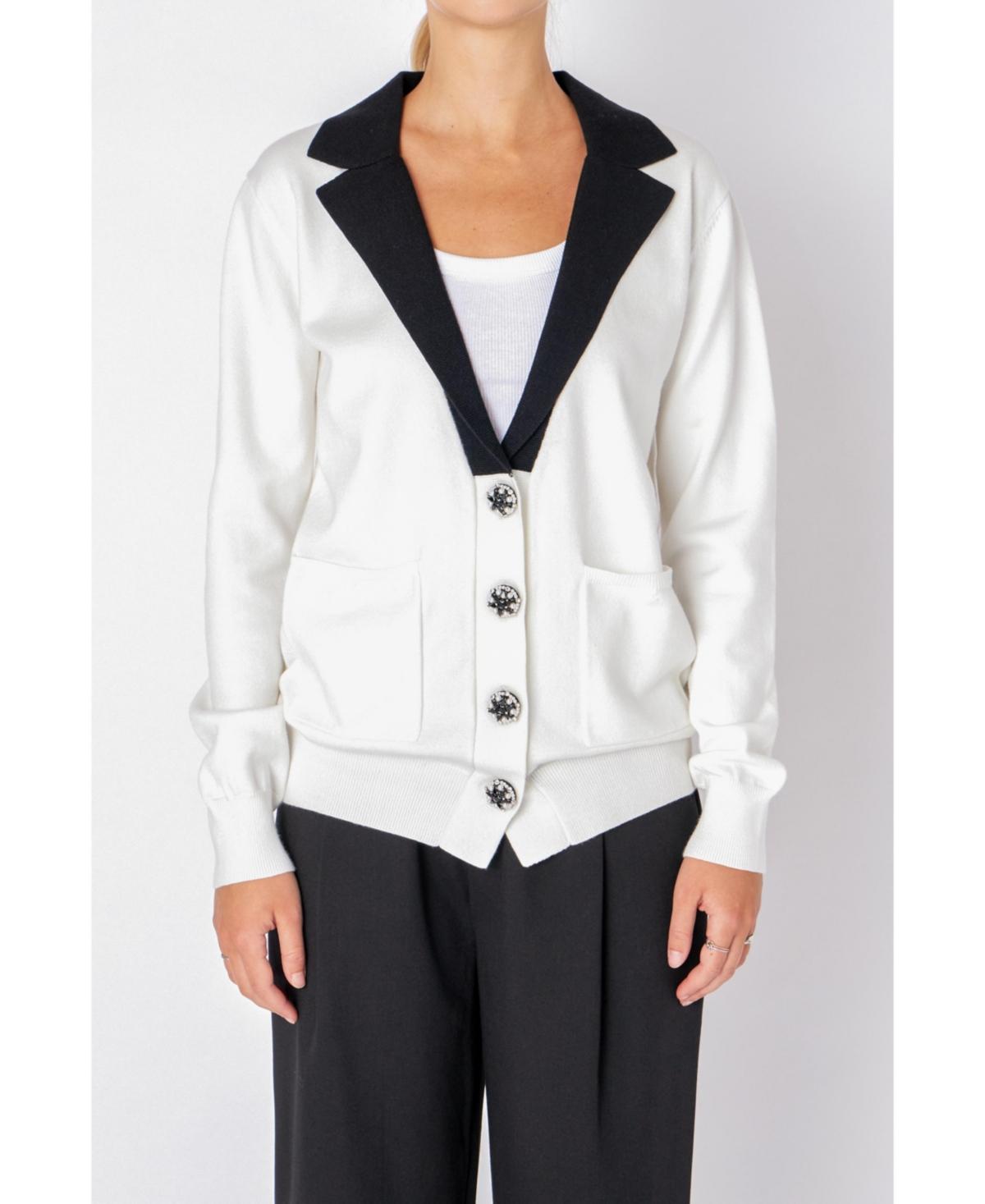 Women's Jewel Knit Blazer Cardigan