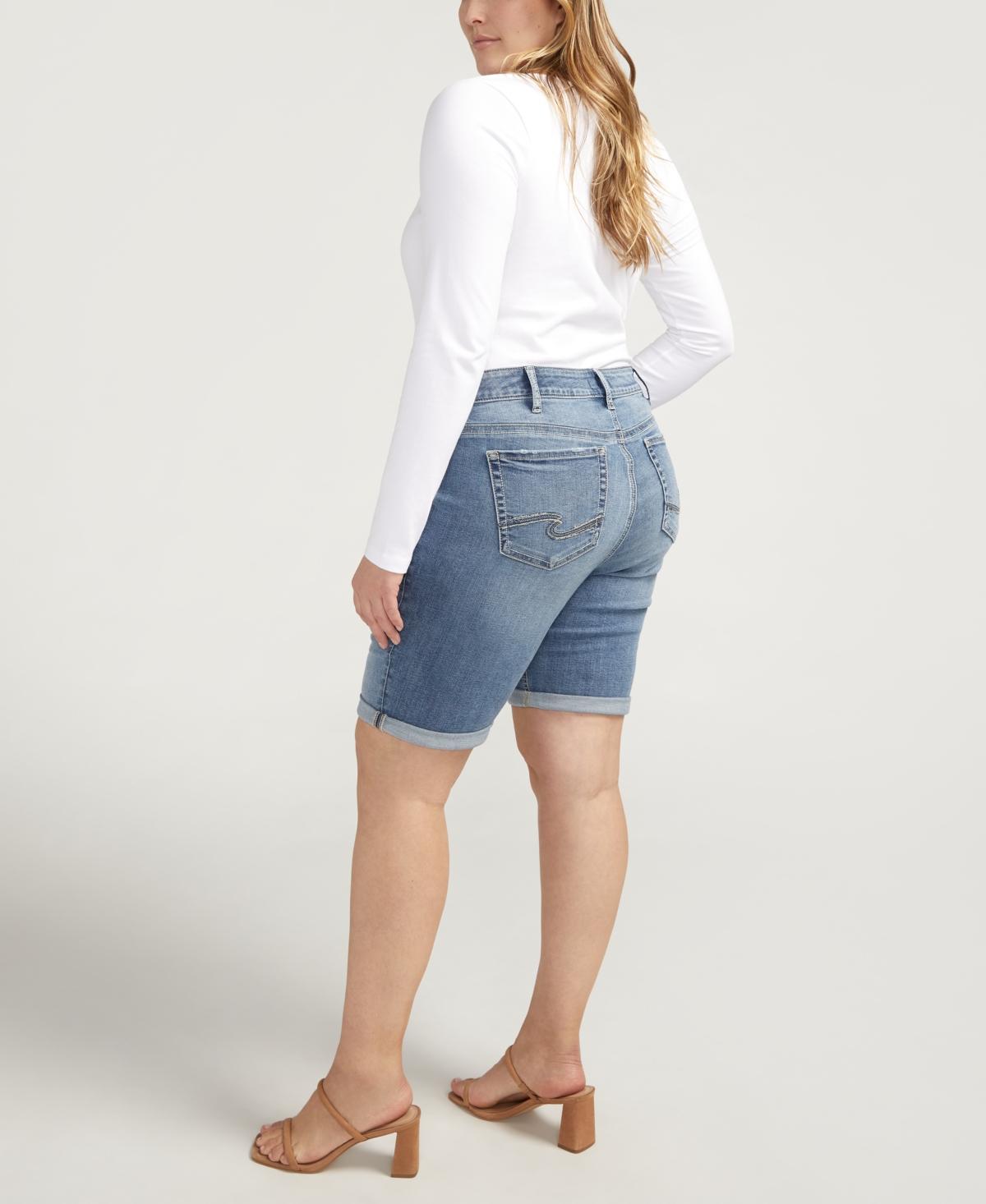 Plus Size Elyse Mid Rise Comfort Fit Bermuda