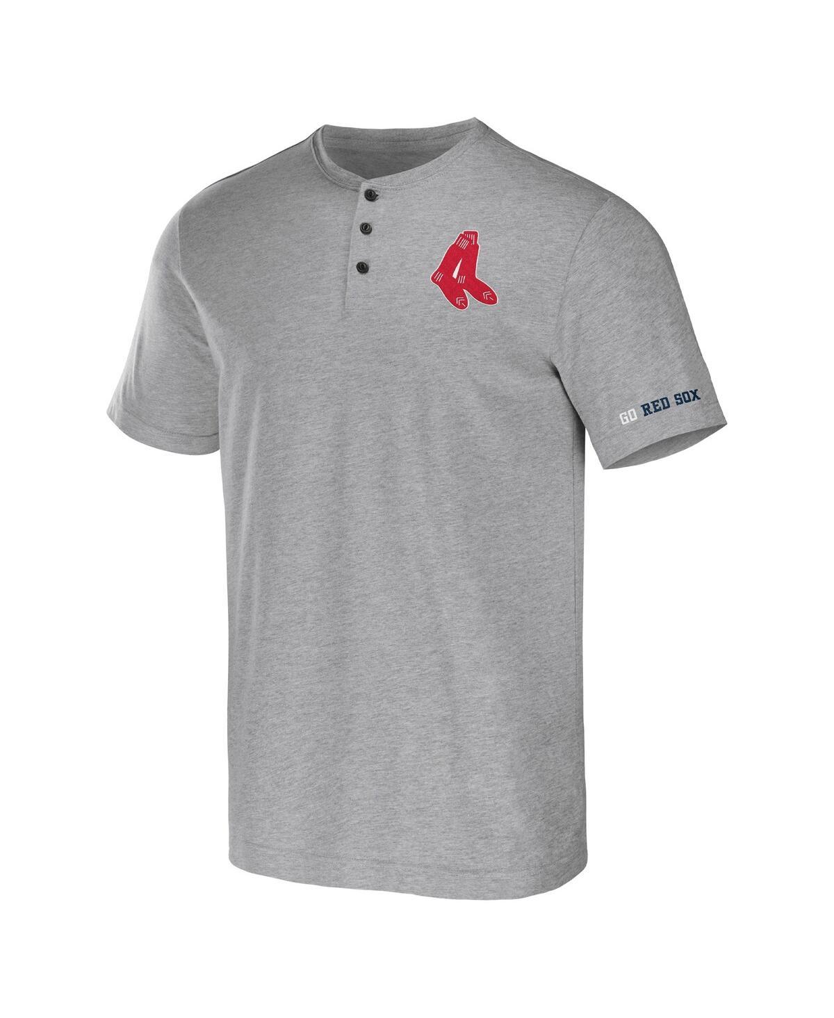 Men's Darius Rucker Collection by Heather Gray Boston Red Sox Henley T-shirt