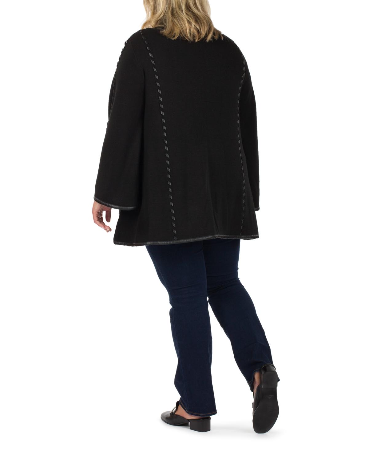 Women's Hooded Sleeved Cape with Clasp