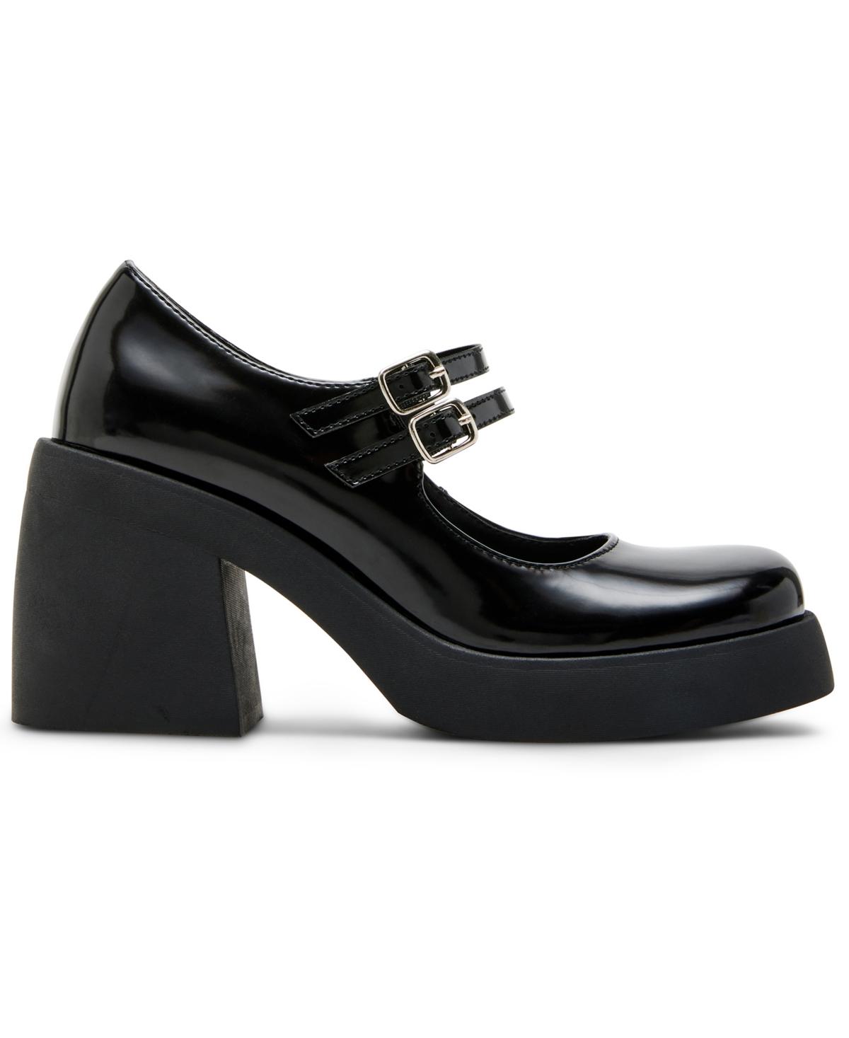 Lonniie Platform Block-Heel Mary Jane Pumps