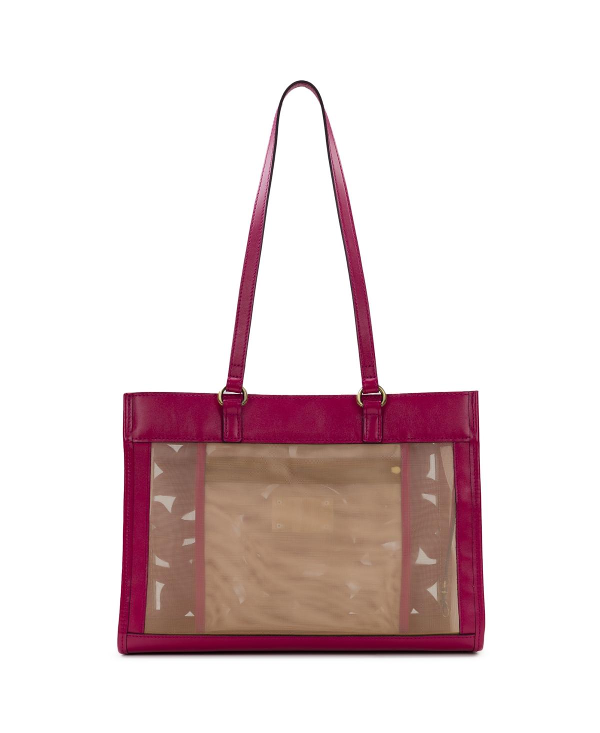 Gianella Mesh Cavo Applique Tooled Tote Bag