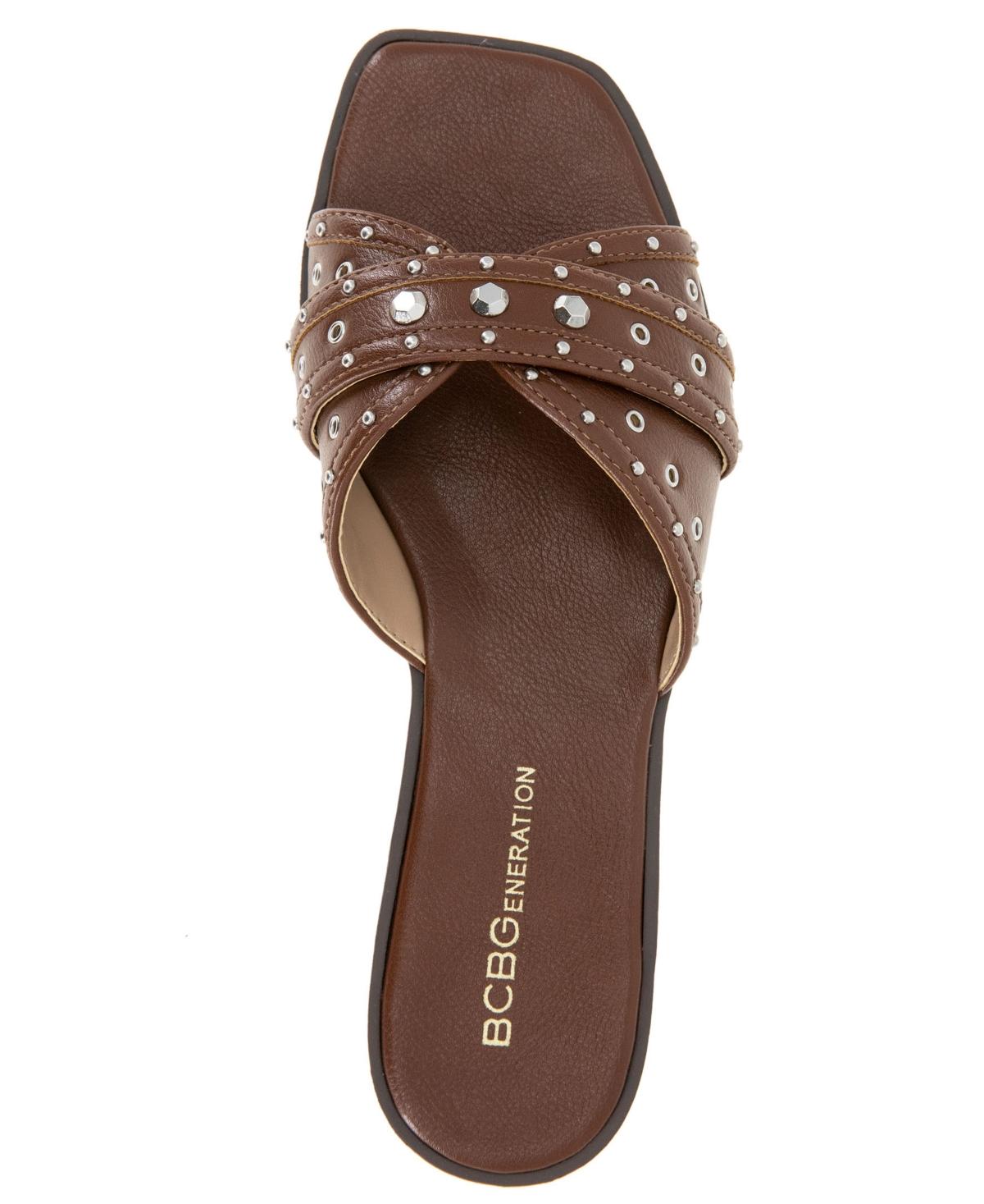 Women's Lucca Studded Slide Flat Sandals