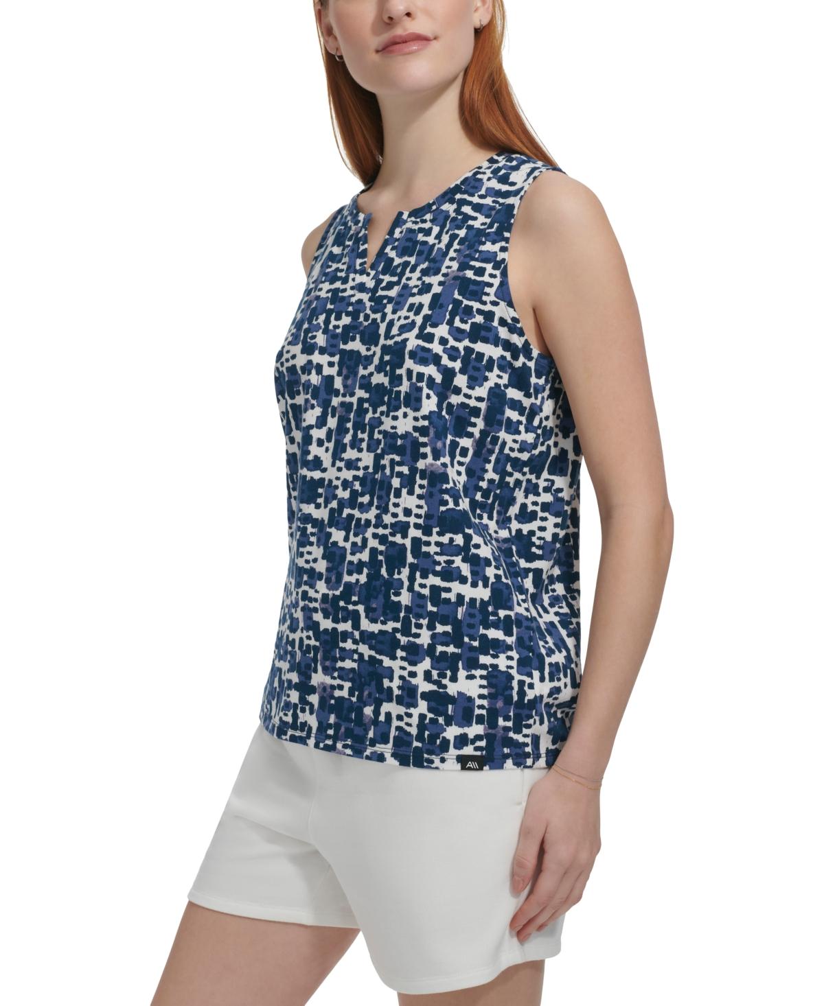 Women's Cotton Abstract-Print Tank Top