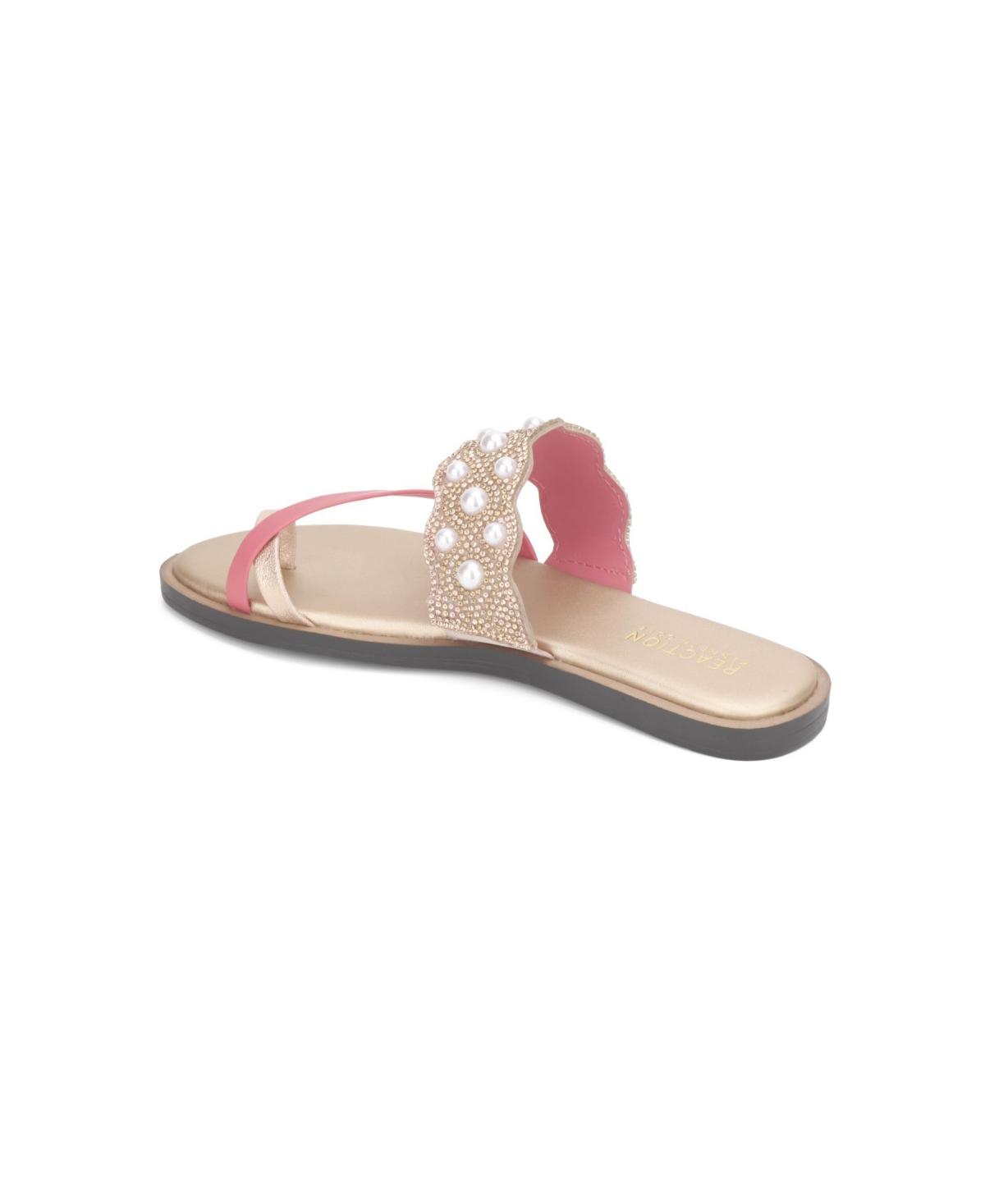 Women' Spring X Band Scallop Flat Sandals