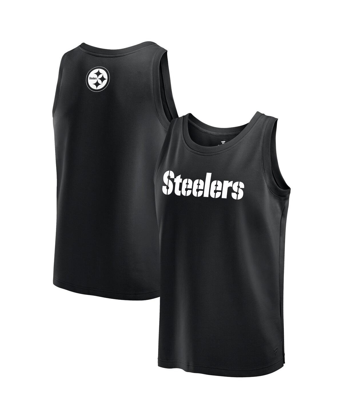 Men's Black Pittsburgh Steelers Elements Tank Top