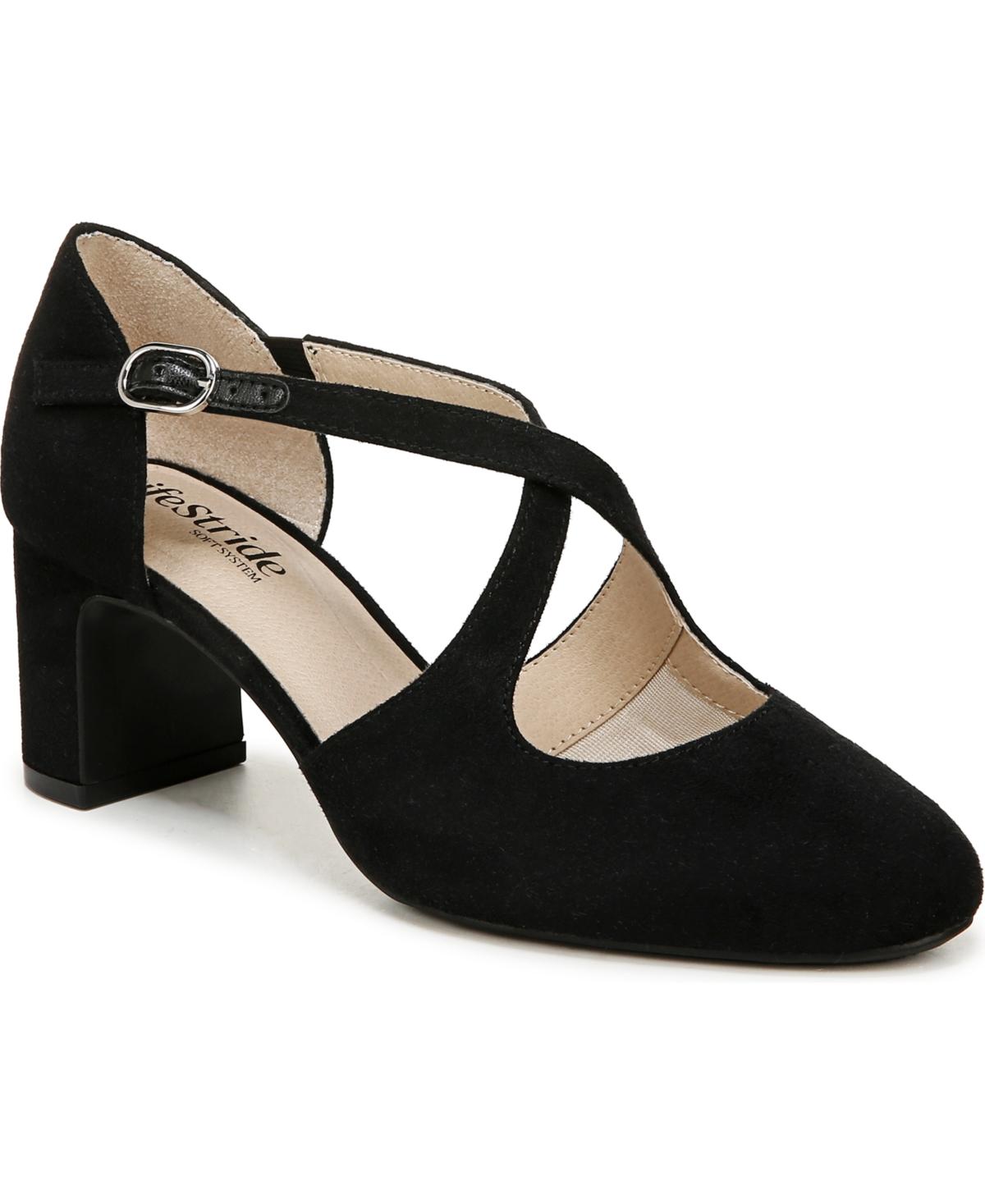 Women's Tracy Crisscross Block Heel Pumps