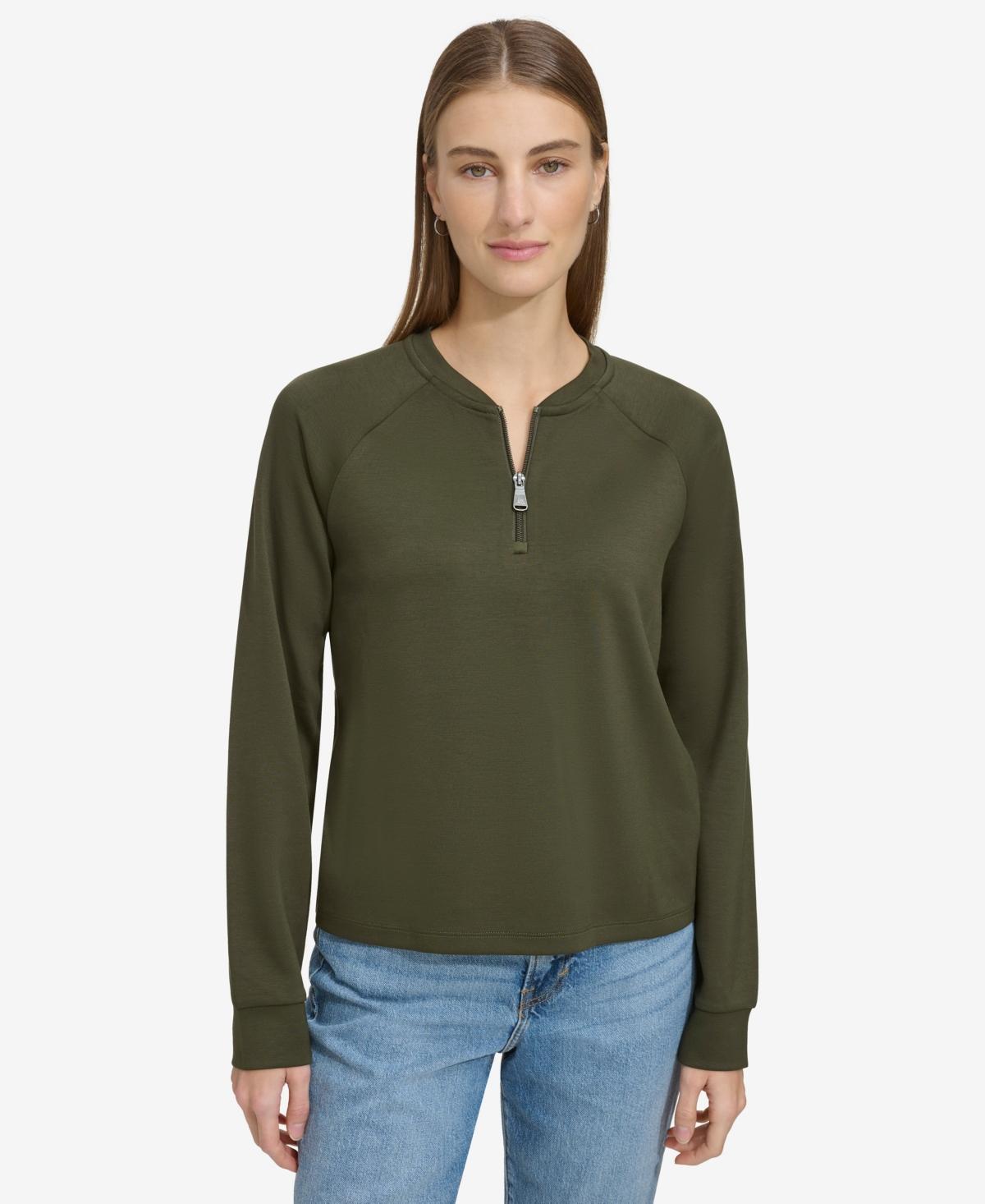 Women's Quarter-Zip Scuba Top