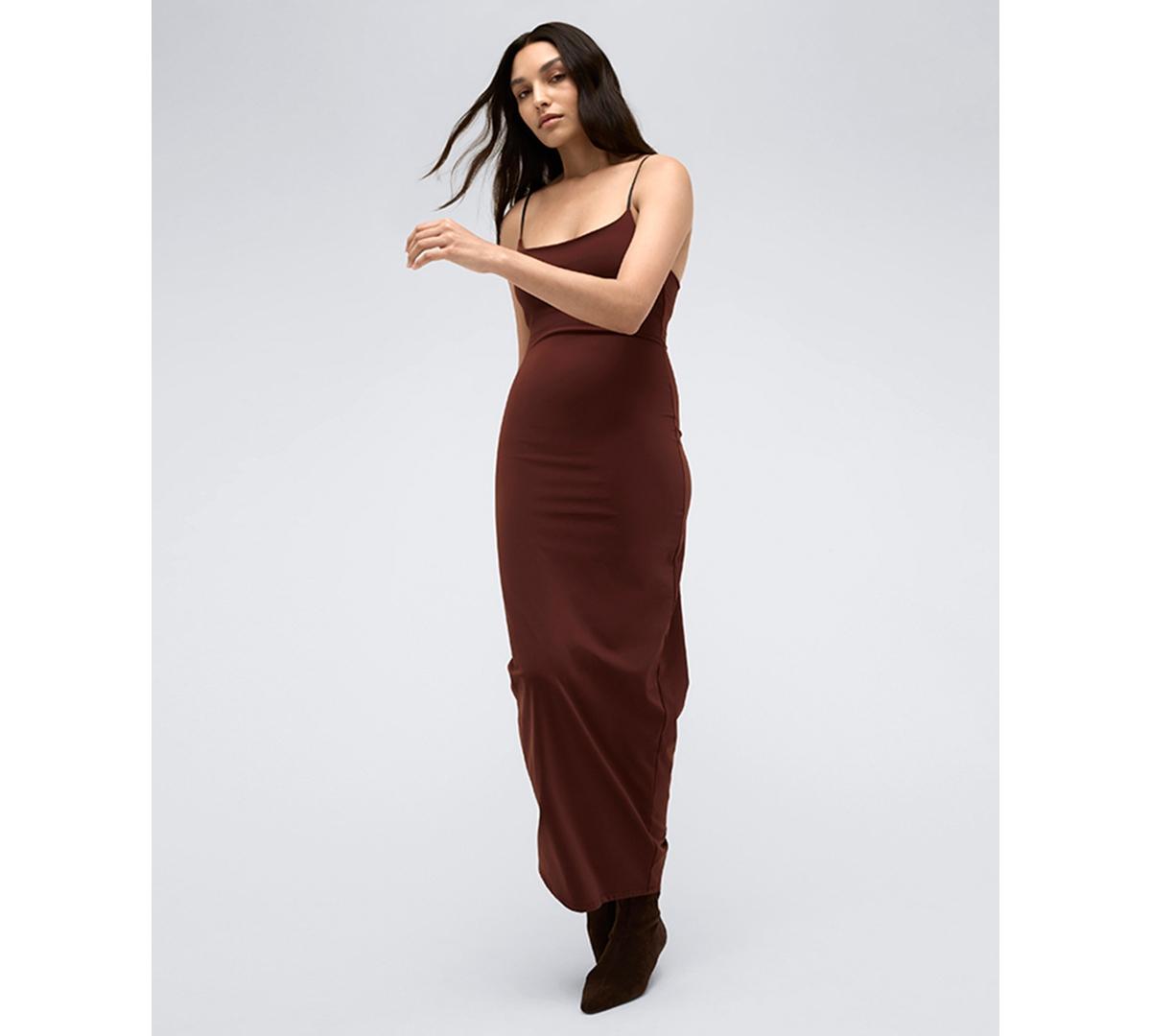 Women's Square-Neck Slip Maxi Dress