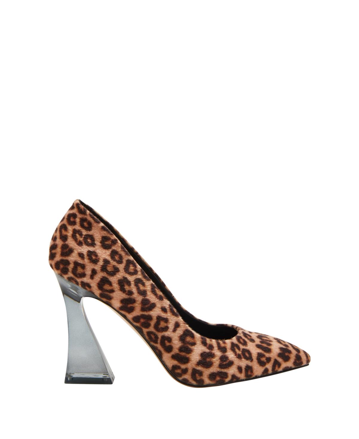 Women's The Lookerr Square Toe Lucite Heel Pumps