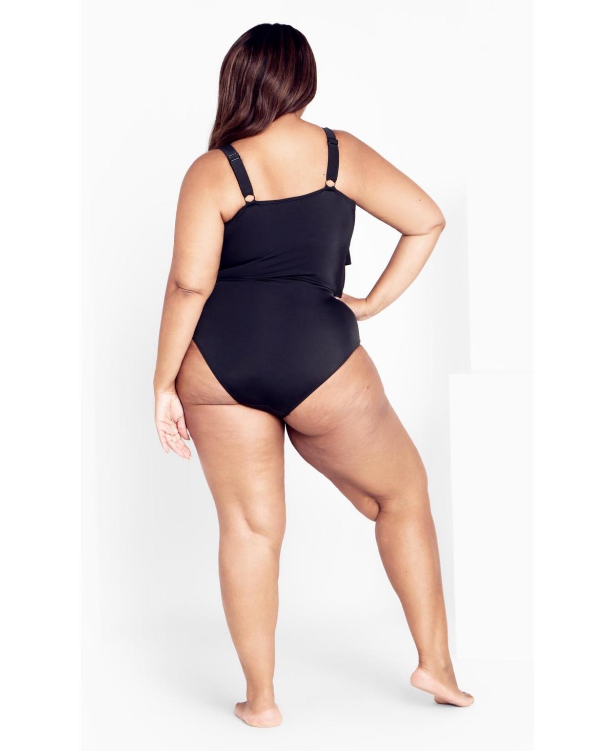 Plus Size Pia V-Tiered 1 Piece