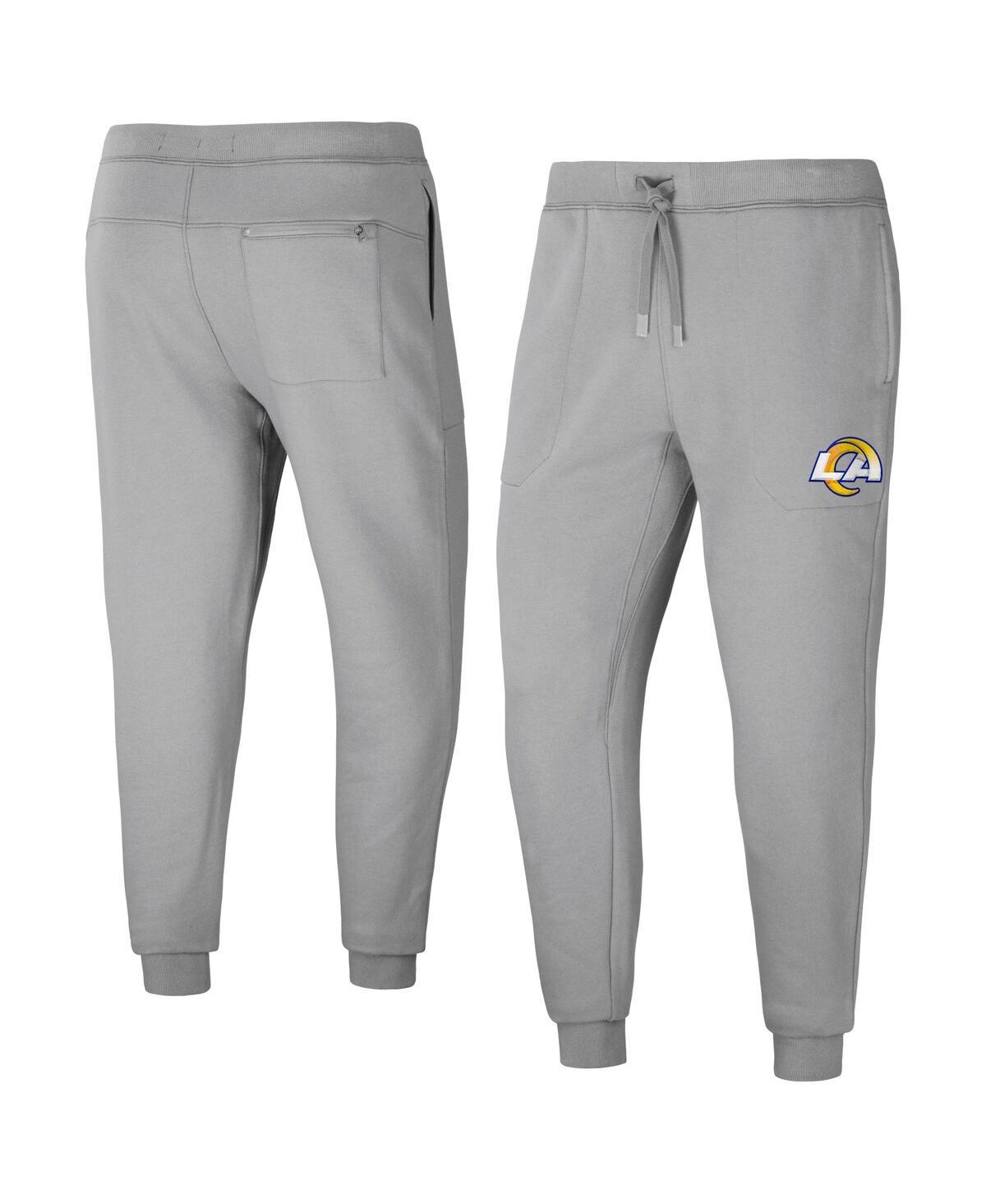 Men's NFL x Darius Rucker Collection by Gray Los Angeles Rams Fleece Jogger Pants