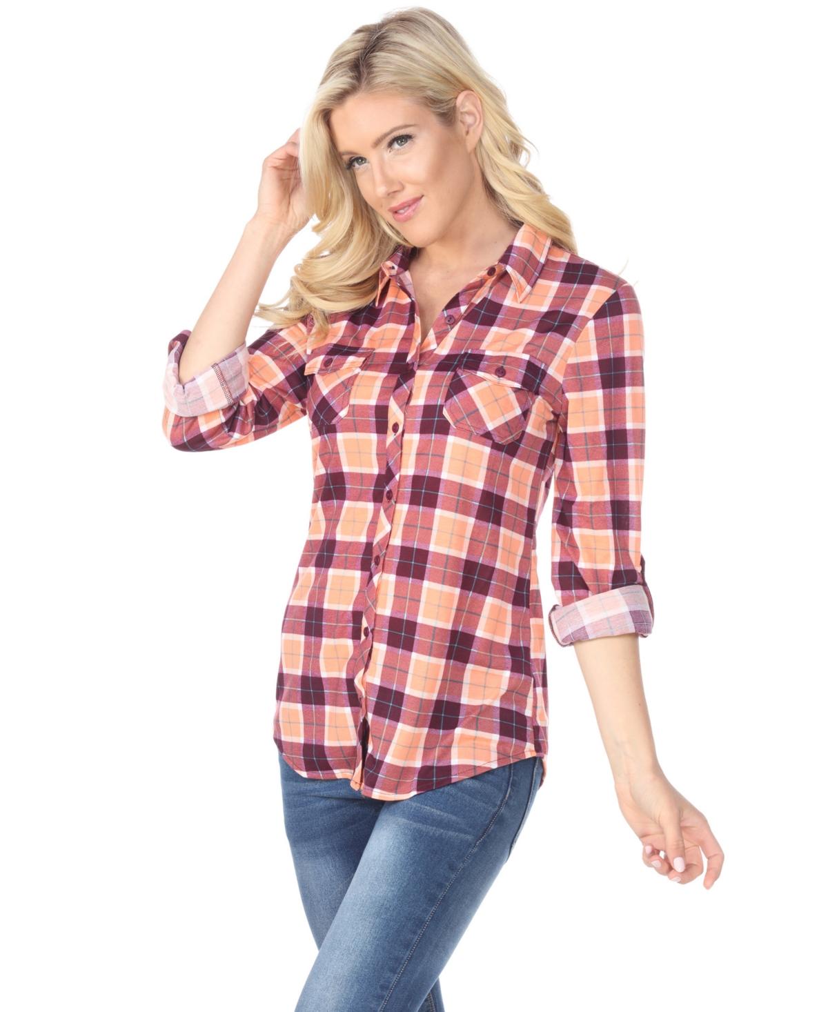 Women's Oakley Stretchy Plaid Top