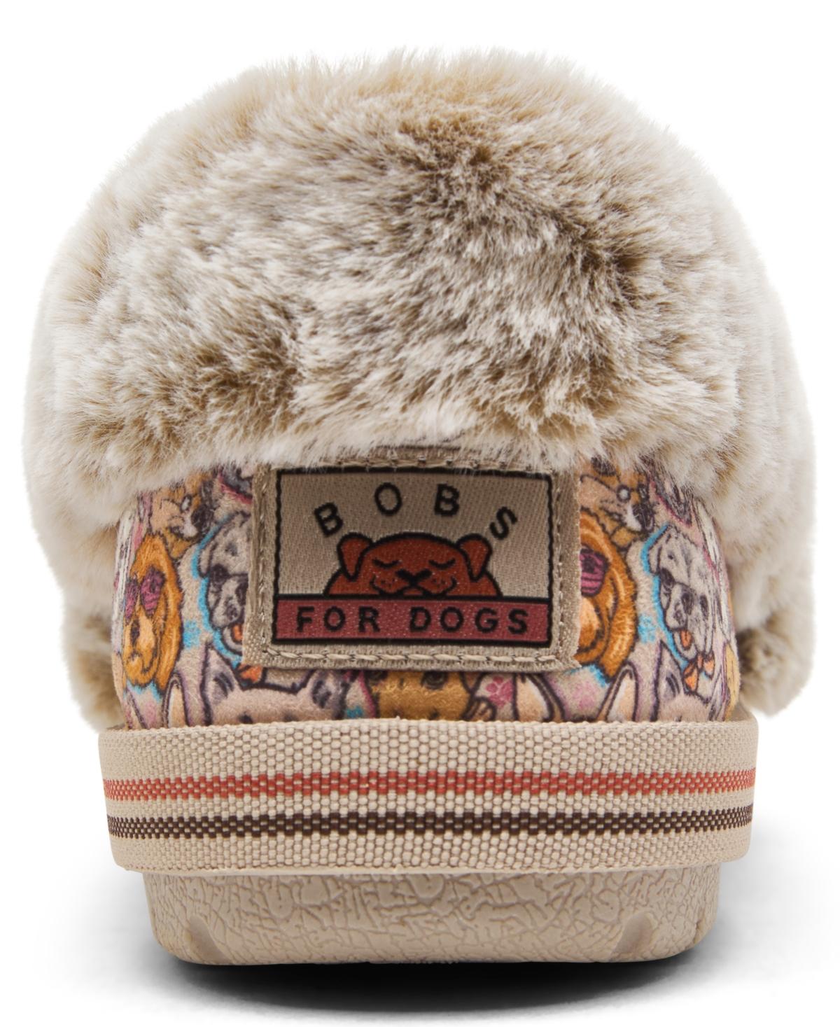 BOBS Women's Too Cozy - Family Pups Faux Fur Memory Foam Casual Slippers from Finish Line